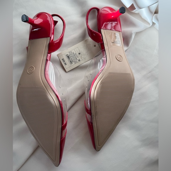 A New Day | Eleanor Heart Kitten Heels Clear Strap Dressy | Size 8.5 - Picture 6 of 6